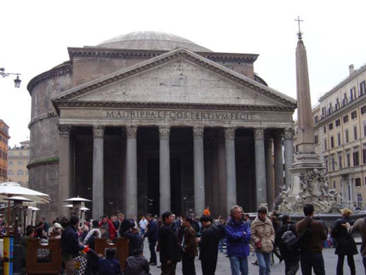 Pantheon Entry Facade