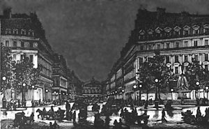 Paul Jablochkoff’s Arc Lighting Candles Illuminating the Avenue de l’Opera, 1878